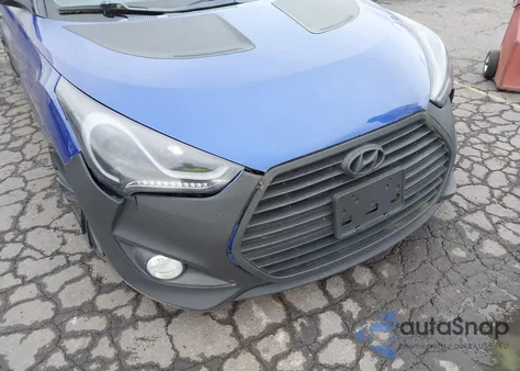 2015 Hyundai Veloster Turbo z USA, uszkodzony, nr VIN KMHTC6AE1FU222142